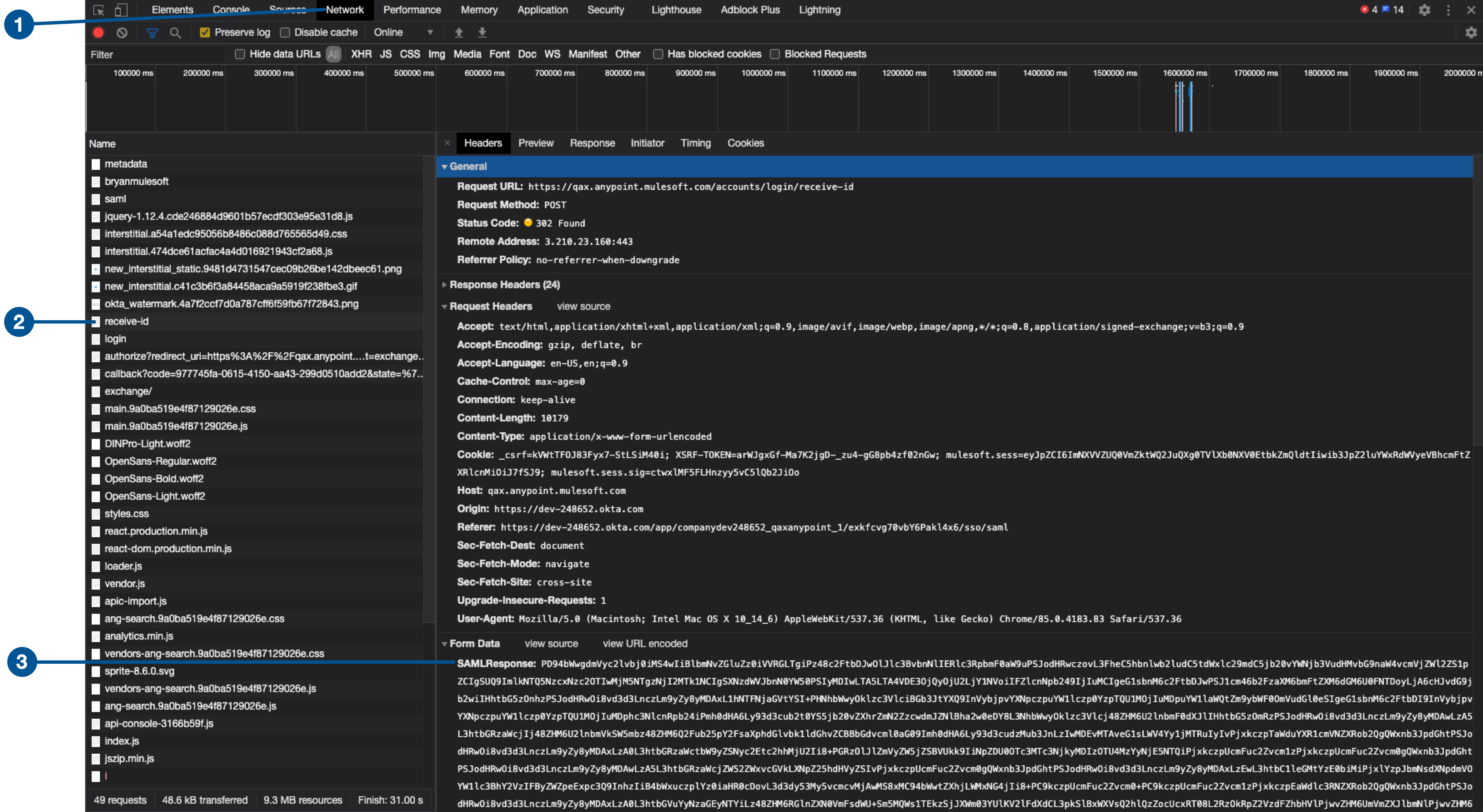 view-a-saml-response-in-the-browser-mulesoft-documentation