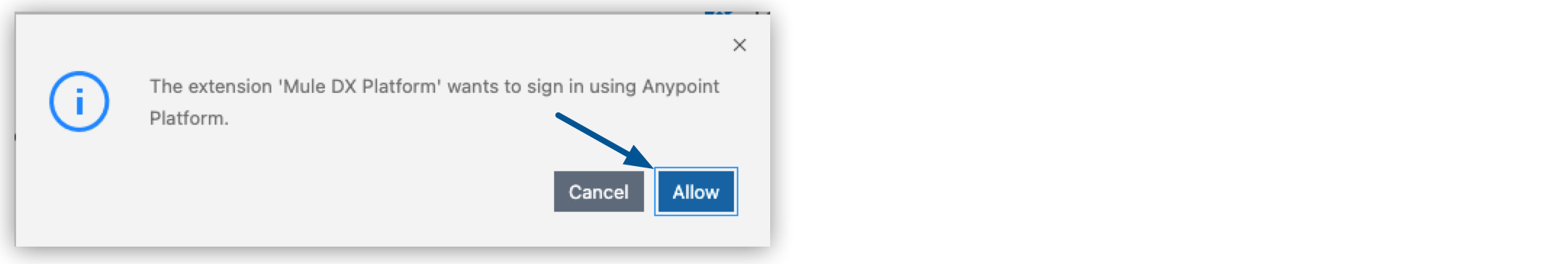 allow login to anypoint platform