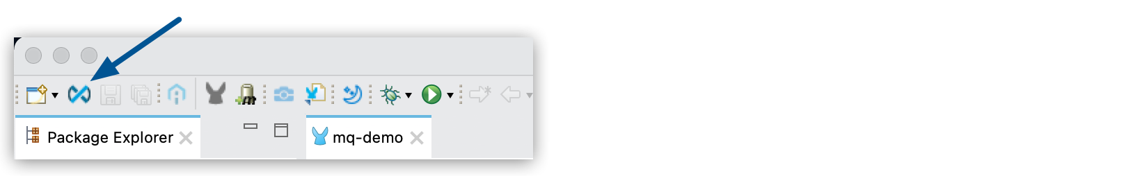 Exchange icon in the Studio 7.x toolbar