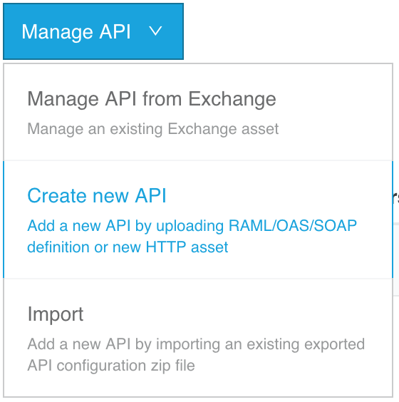Creating an API Instance by Uploading an API Definition | MuleSoft