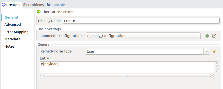 Remedy use case config