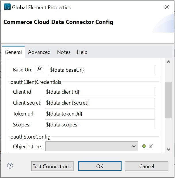 OAuth 2 Application Connection Provider authentication configuration example