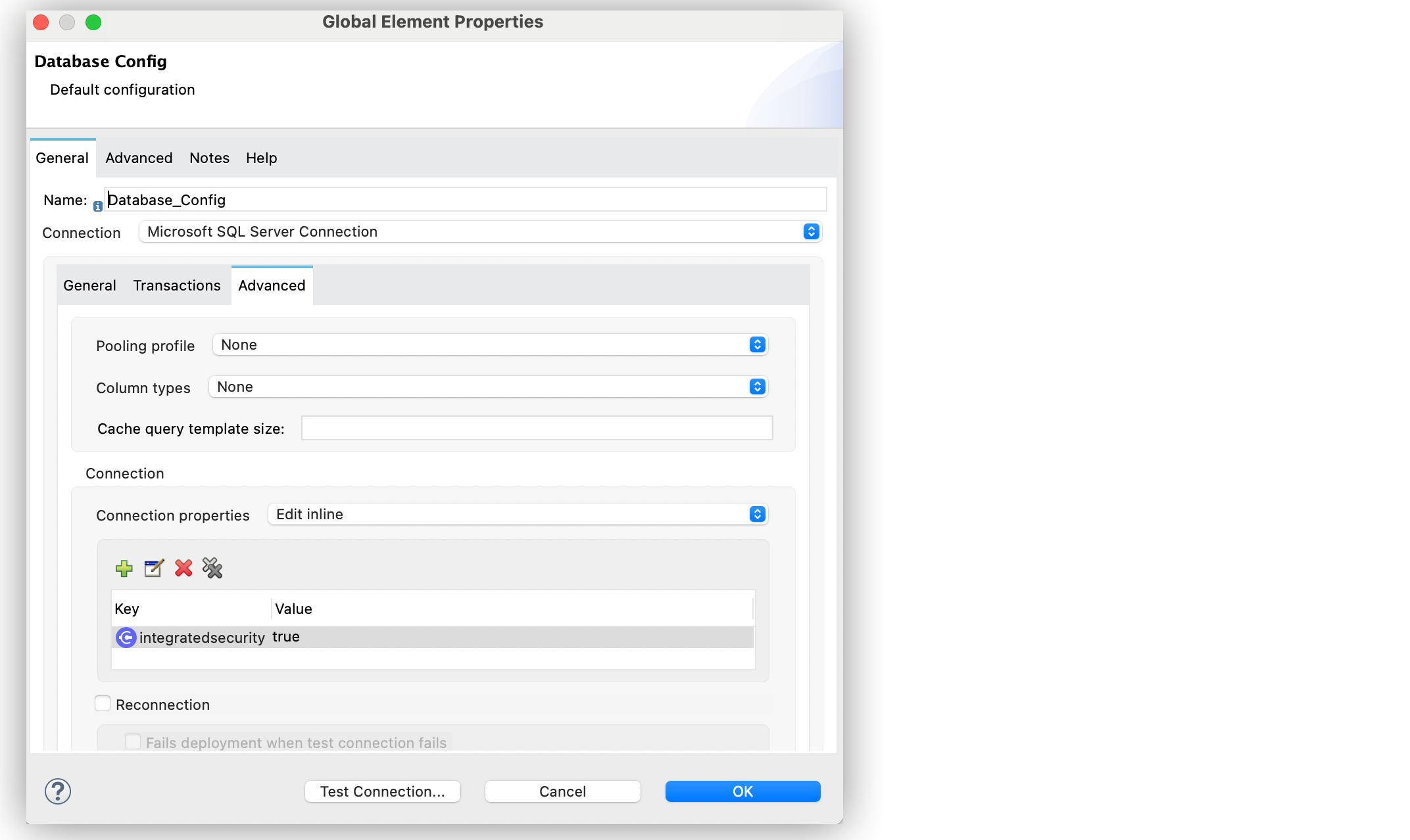 Integratedsecurity key configuration in Anypoint Studio