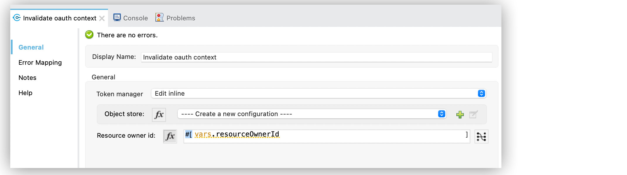 Configure Token manager