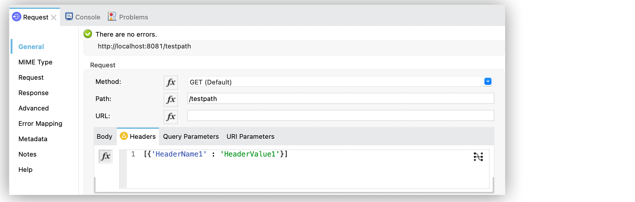 Headers configuration at HTTP Request operation level with DataWeave expression