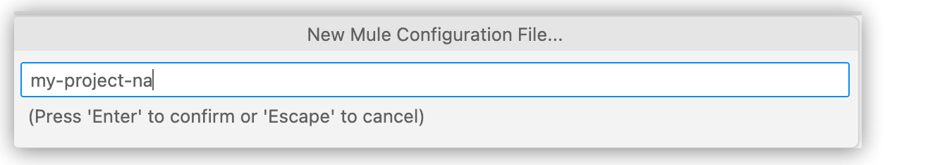 Mule 設定 XML ファイルの名前の指定