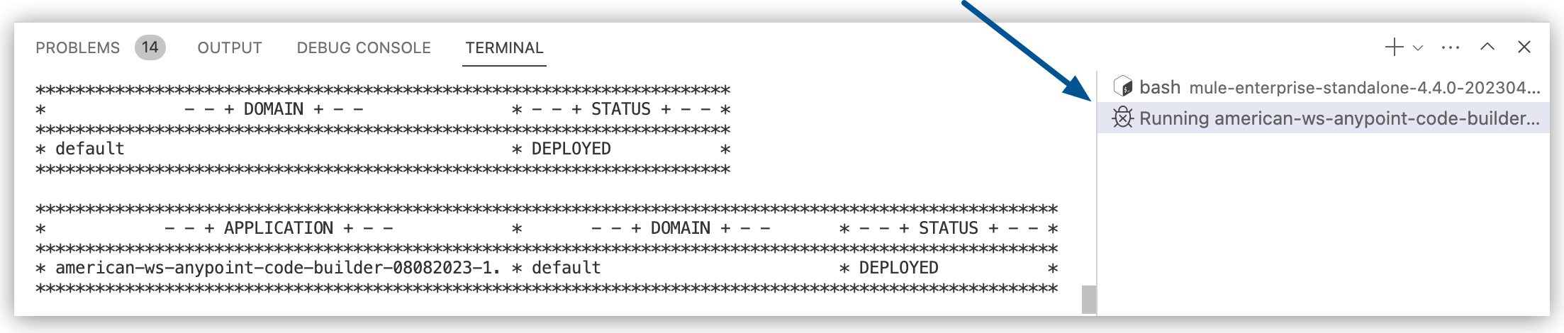 packaged and running terminals