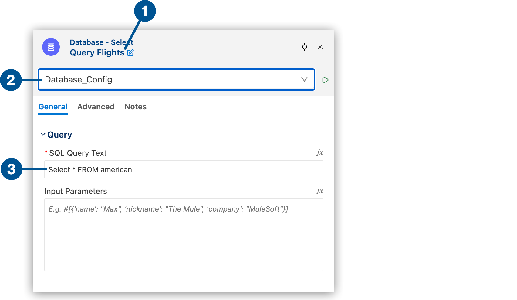 設定パネルを使用した Select コネクタの設定