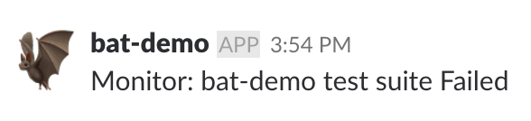 bat demo failed
