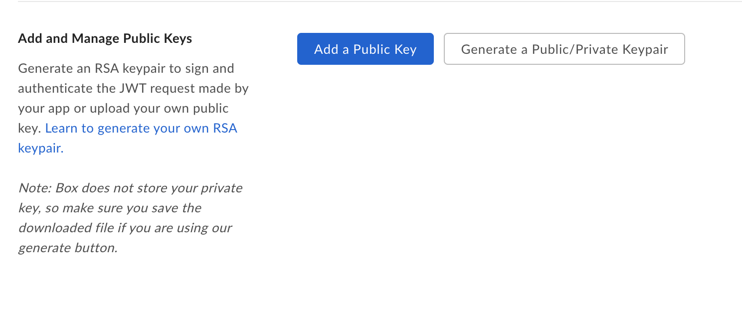 「Add Public Key (公開キーを追加)」 ボタン