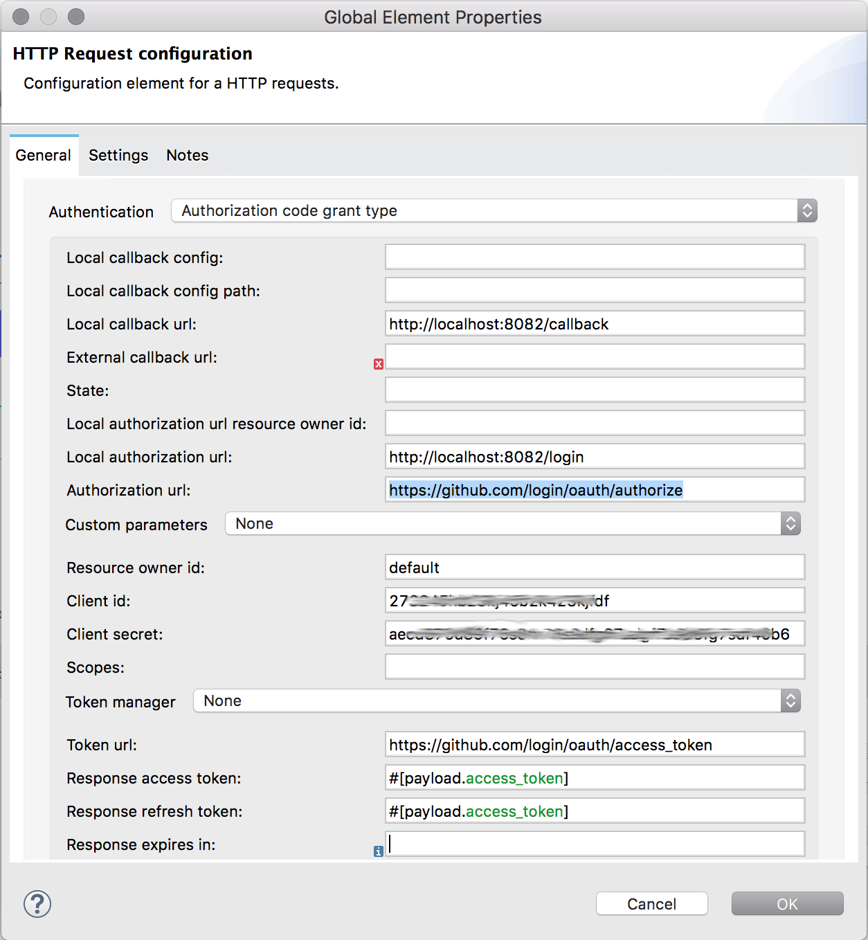 authentication in http requests c2070