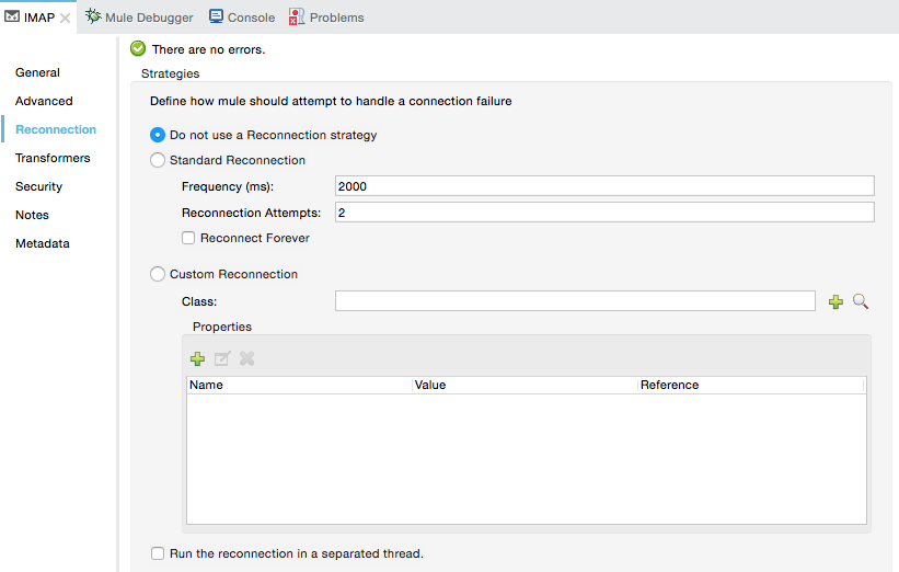 [security (セキュリティ)] タブ
