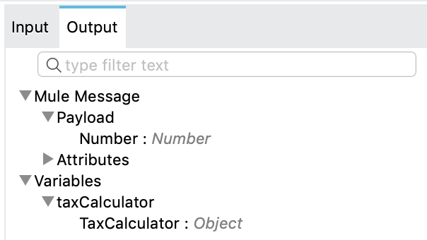 invoke output metadata