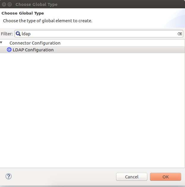「Global Element Configuration (グローバル要素設定)」 ウィザード
