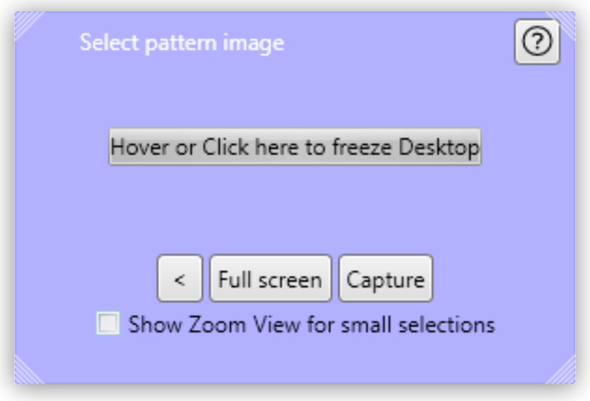 「Select pattern image (パターン画像を選択)」 ダイアログ