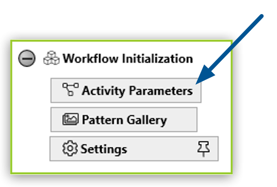 Activity Parameters アクションステップ