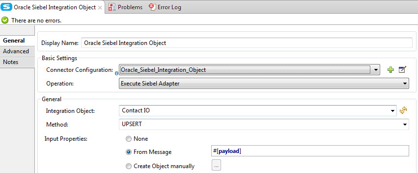 コネクタのパラメーター