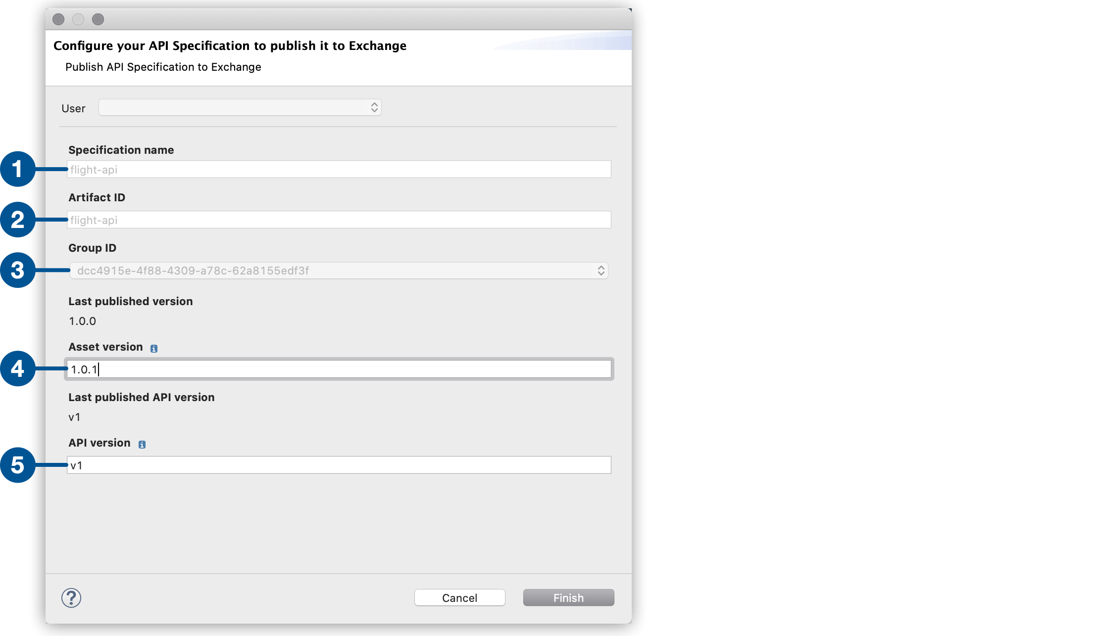 configure api spec