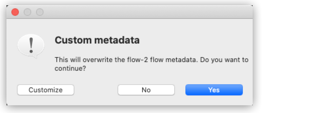 overwrite metadata