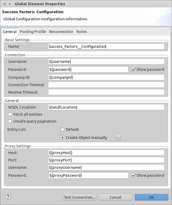Global Element Configuration (グローバル要素設定)