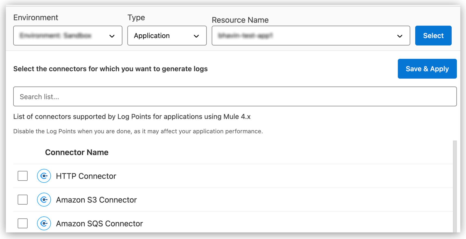 Log Points in Anypoint Monitoring