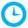 icon time blue small
