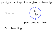 post:/product:application/json:api-config flow in Studio 6