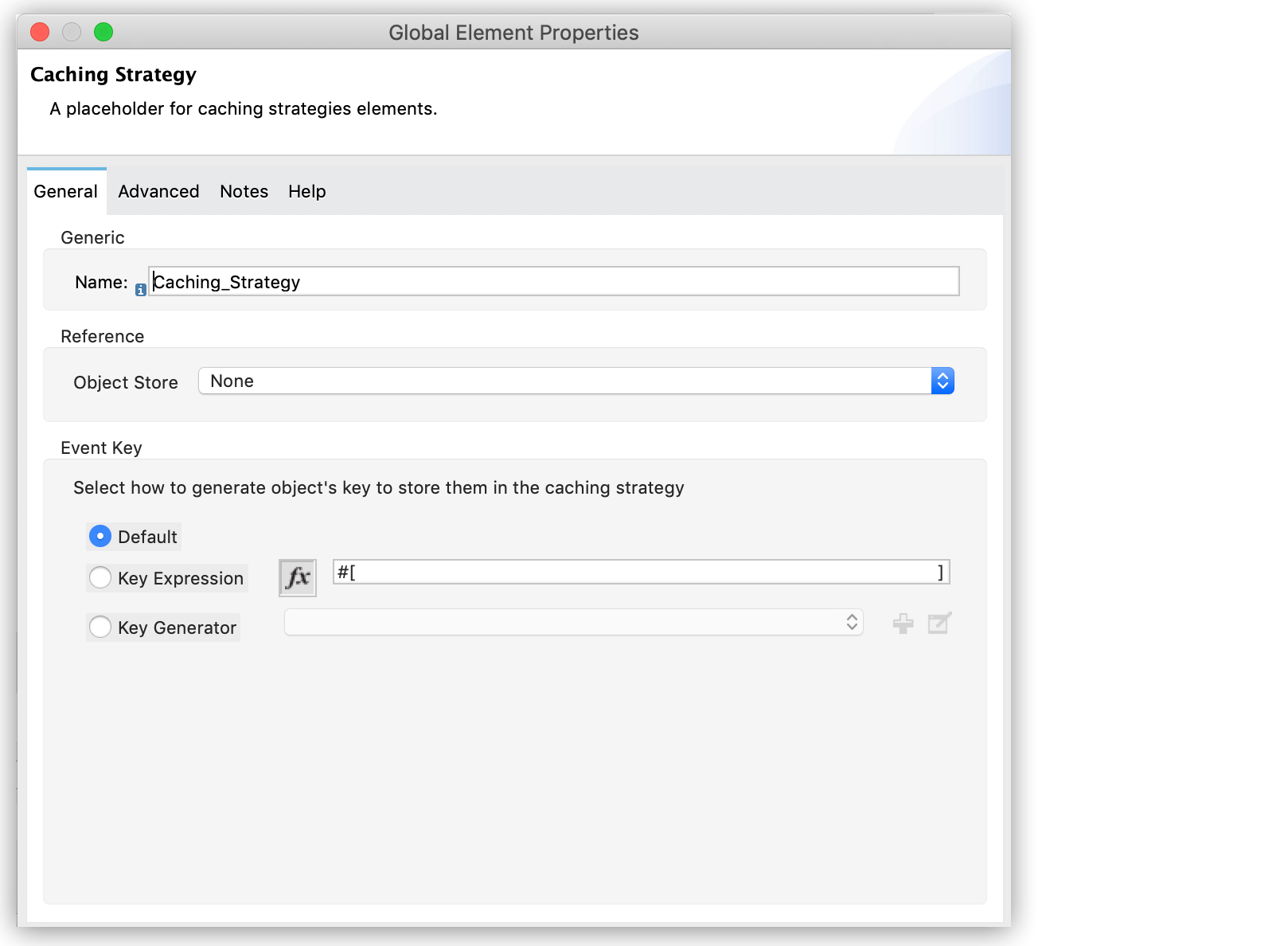 caching strategy configuration