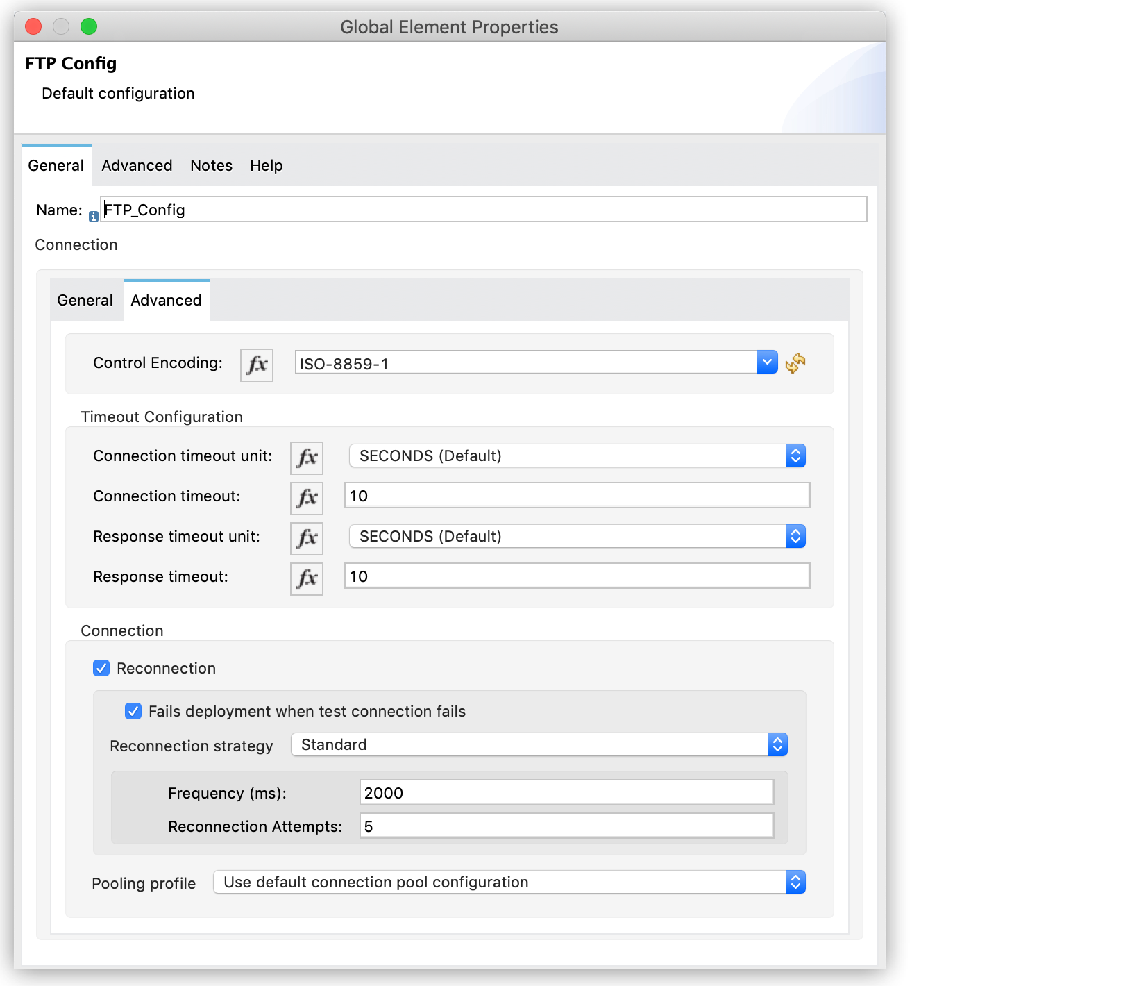 Configure a reconnection strategy