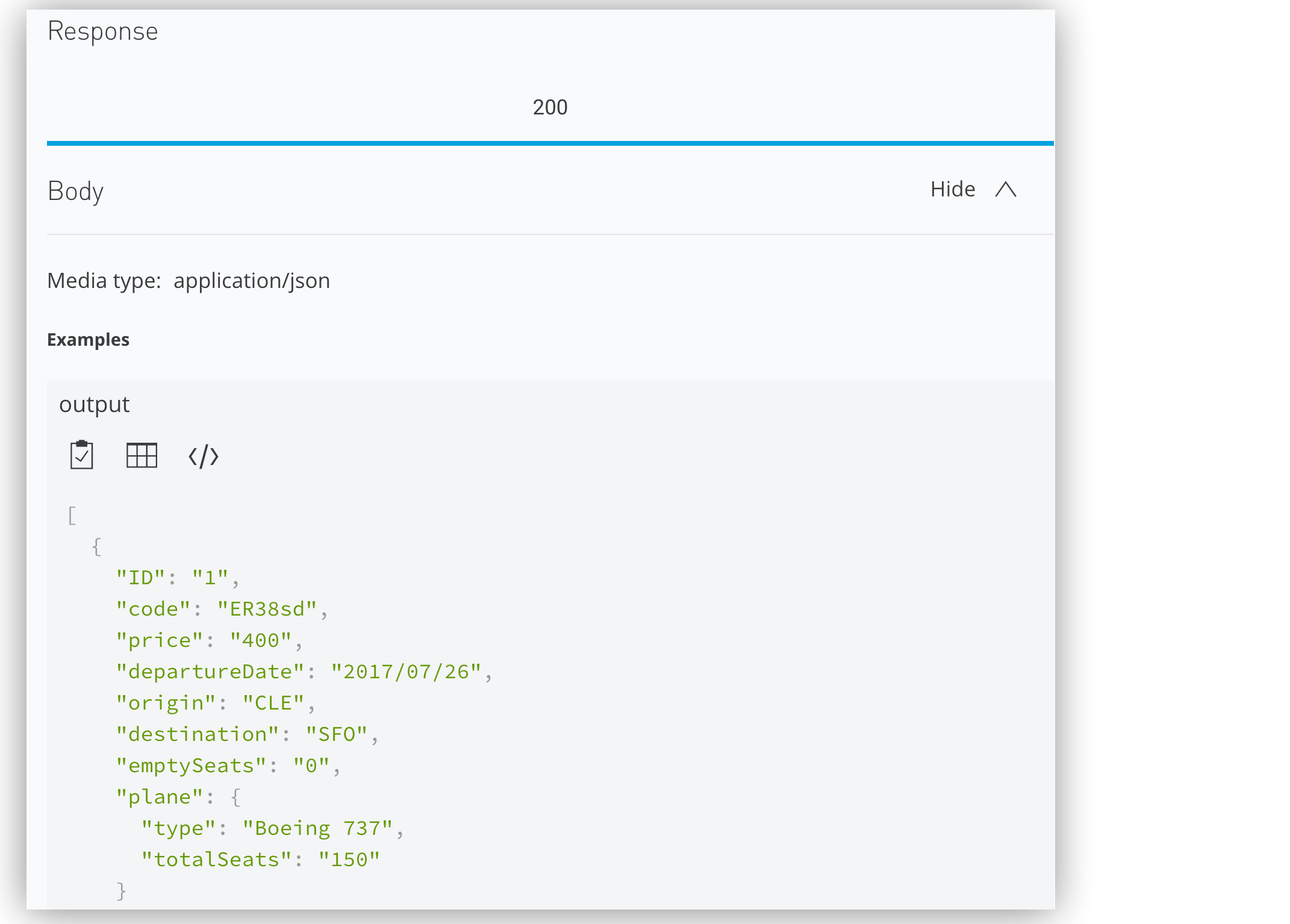 mruntime quickstart json