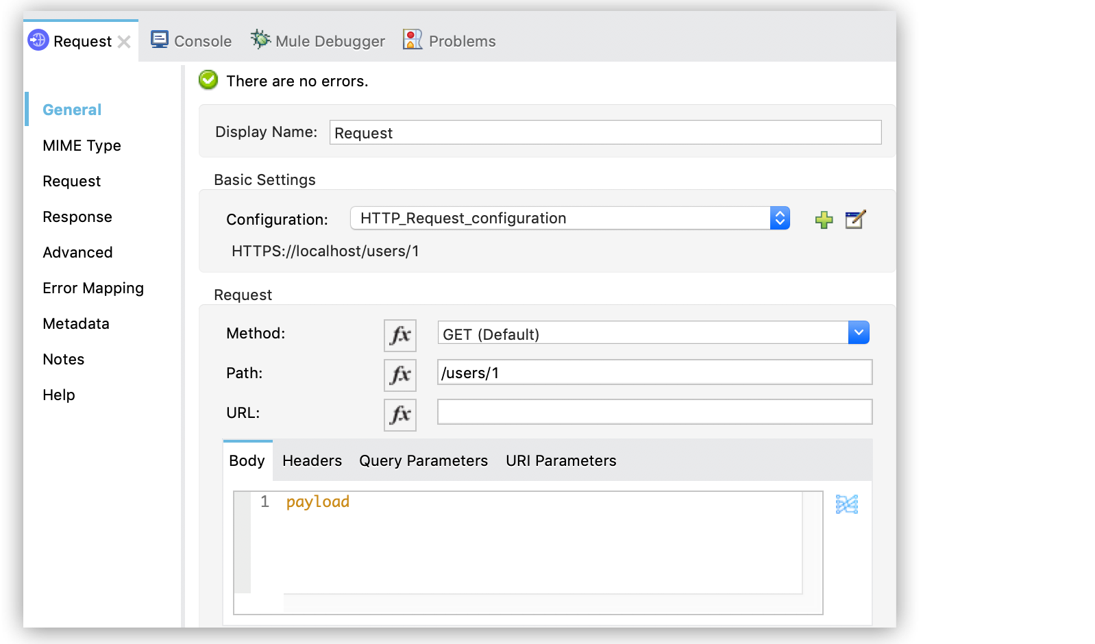 An HTTP Request GET Method and Path