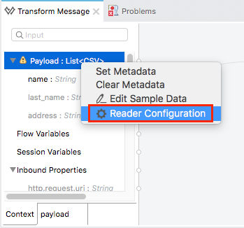 Reader Configuration