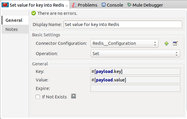 Redis set operation configuration