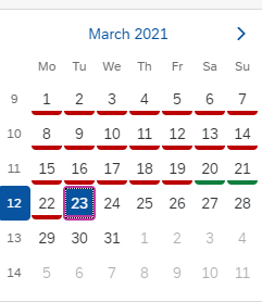 SAP S/4HANA Message Dashboard date selection