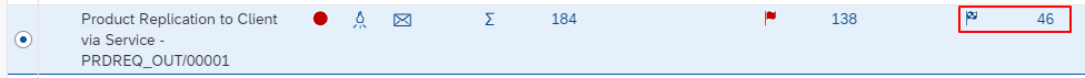 SAP S/4HANA Message Dashboard search for product replication messages