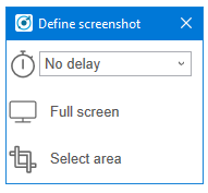 Define Screenshot window