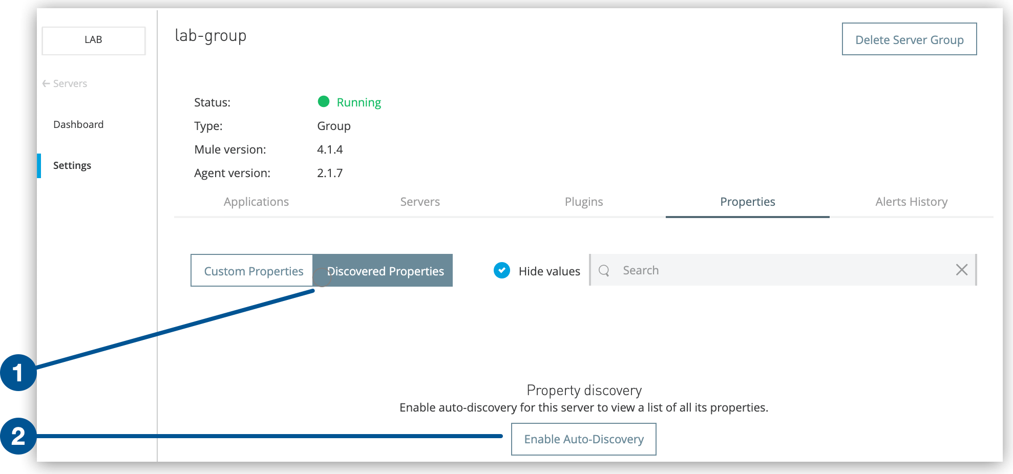 Configure Server Properties Mulesoft Documentation