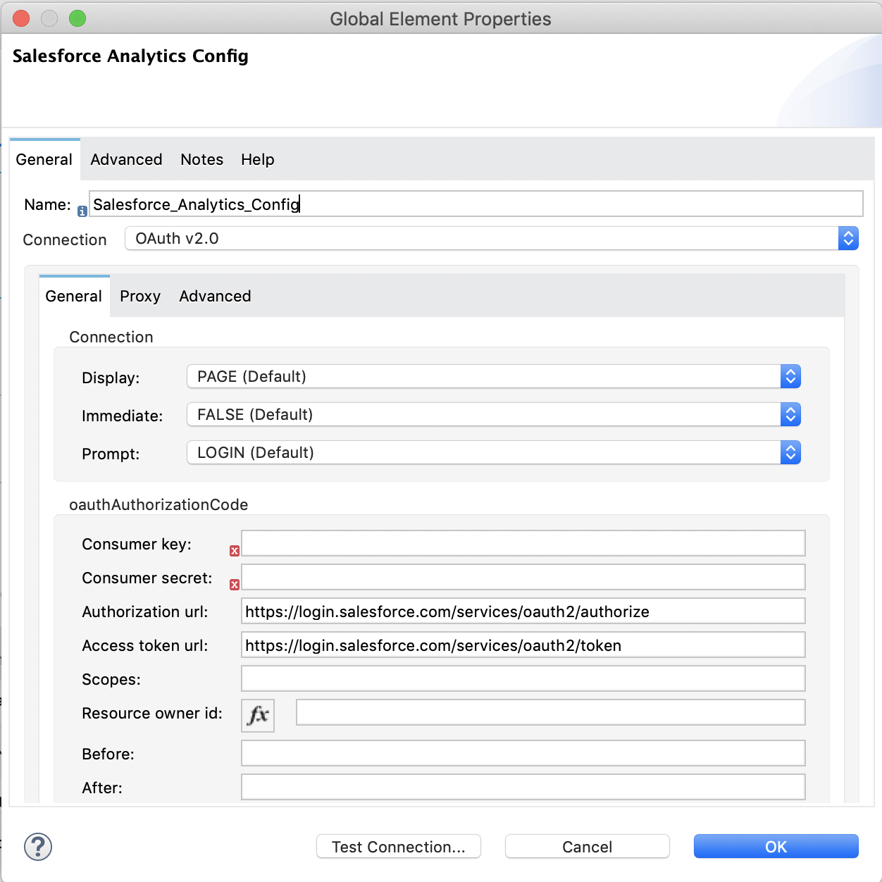 To configure authentication