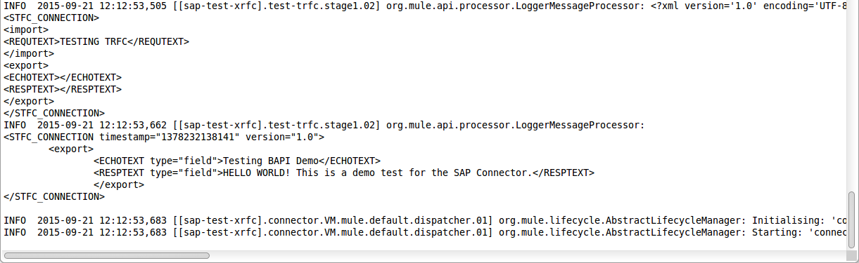 SAP Inbound BAPI Runtime Console