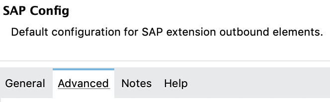 sap connector config adv