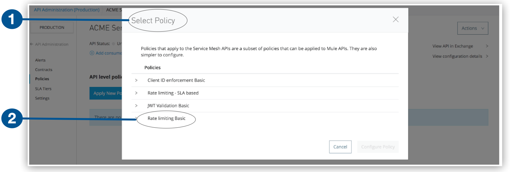 Applying Policies to APIs