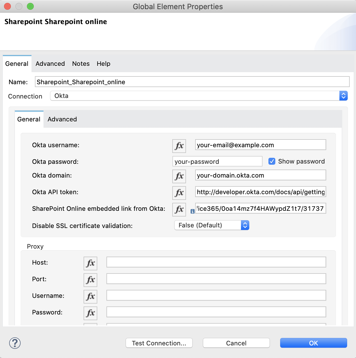 Okta Authentication Configuration