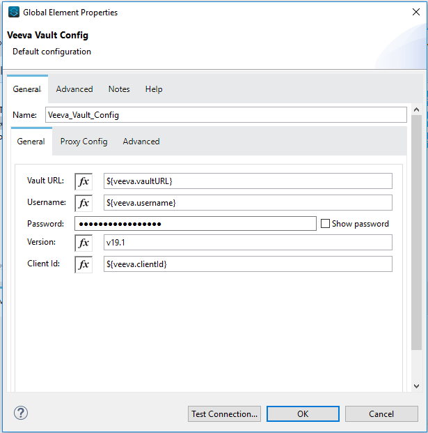 veevavault connector basic authentication general