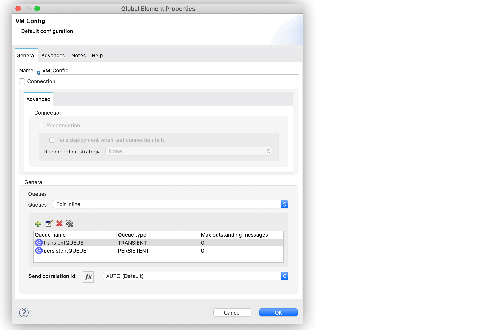 VM Connector Configuration