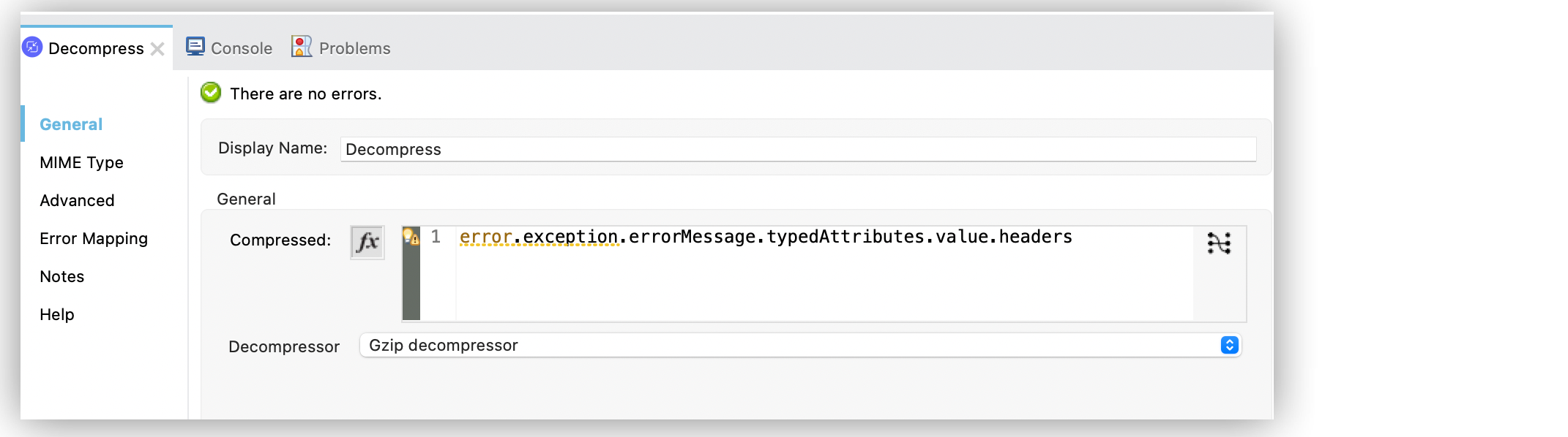 Compressed field set with expression value