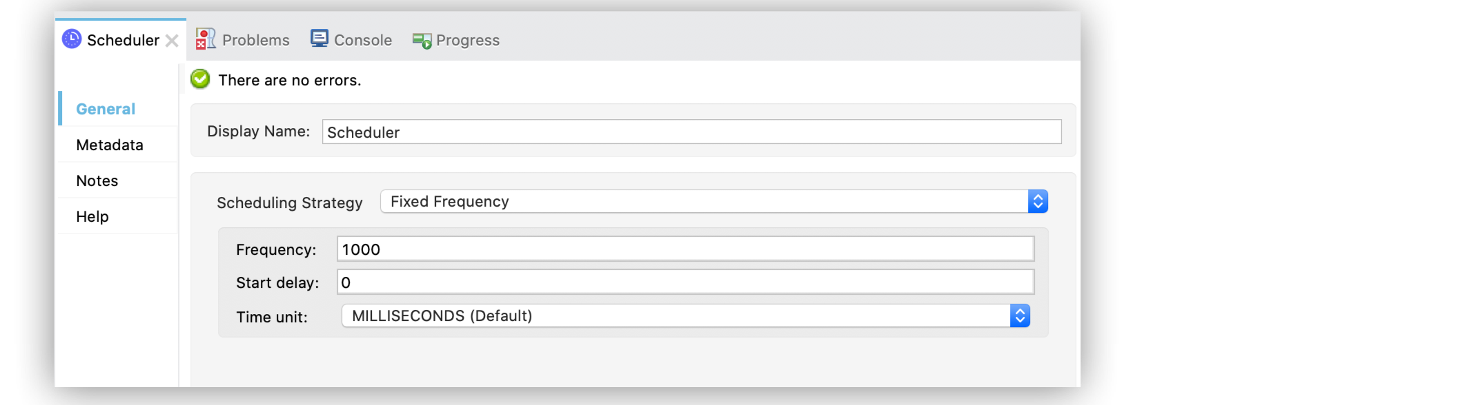 Scheduler Configuration